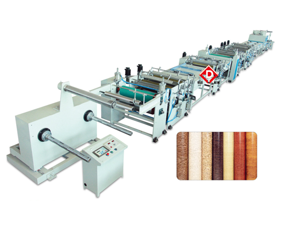 YBW3800 model three-color printing line for wide edge band